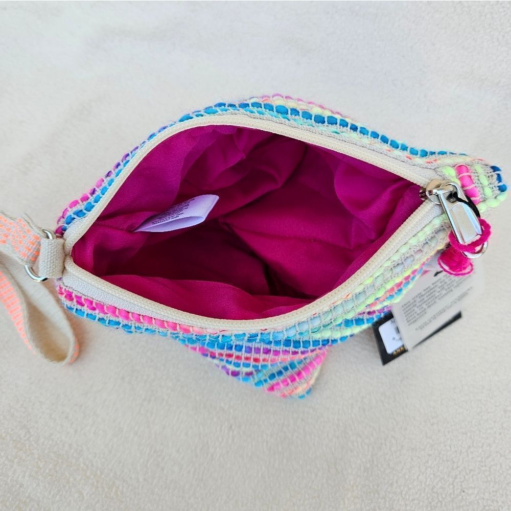 America and Beyond Samosa Bag Rad Rainbow Boho Triangle Wristlet - Picture 7 of 12